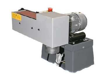 SIECK 1000-100 Bandschleifmaschine Tischmodell mit neigungsverstellbar angeordnetem Schleifband mit 100 mm Breite, Bandlänge 1000 mm, 2fach Bandumlenkung, 19 m/sek. Bandgeschwindigkeit, neu