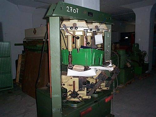 ALBEKO Typ 528 BLA zweistellige hydraulische Sohlenpresse mit Louix XV Einrichtung