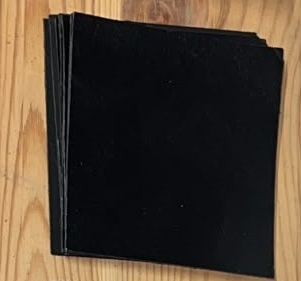 Fingertabs canguru leather for the bow sport Tab canguru leather 10 x 10 cm thickness 0,6-0,8 mm to create your tab in colour black - or natur - (Fairweather is using canguru leather)