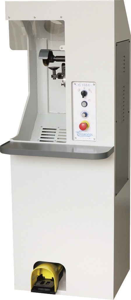 RASCHA SIECK WPO RASCHA Upper leather lateral edge buffing machine quick change or wire brush or centrifugal tools Electronic speed regulation for the roughing head - edge Width to the rough variable adjustable - brandnew